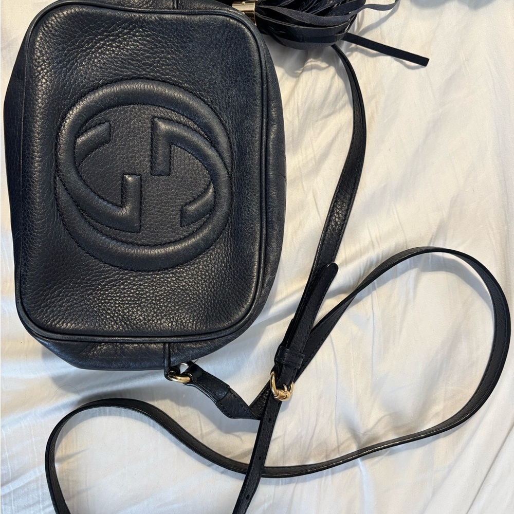 Gucci Soho Disco - Navy Leather Crossbody Bag